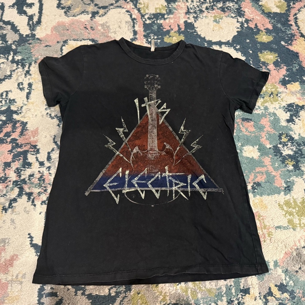 Emma & Sam Black Electric Graphic Tee